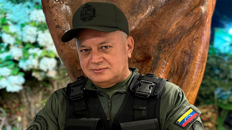 Va EU por Diosdado Cabello; ofrecen una recompensa de 25 mdd a cambio de información para su arresto