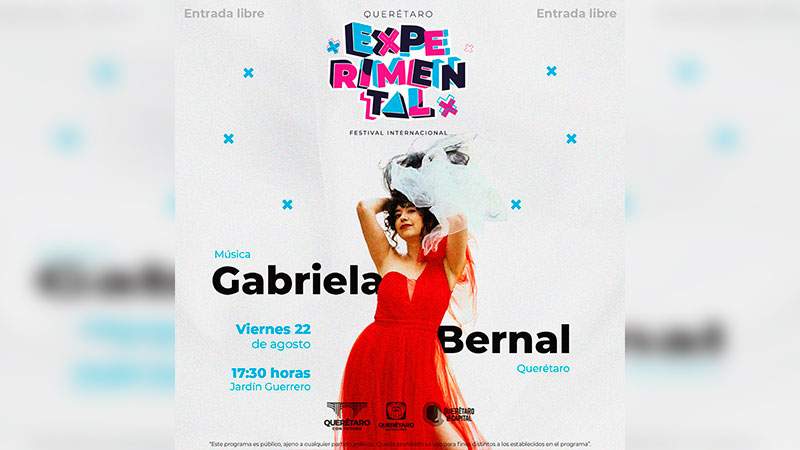 Festival Querétaro Experimental  será un escenario para resaltar el talento local y presentar lo mejor de la música, danza, teatro, circo y pasacalles; señaló Daniela Salgado Márquez