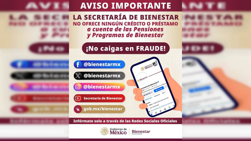 Secretaría de Bienestar no otorga créditos a cuenta de programas