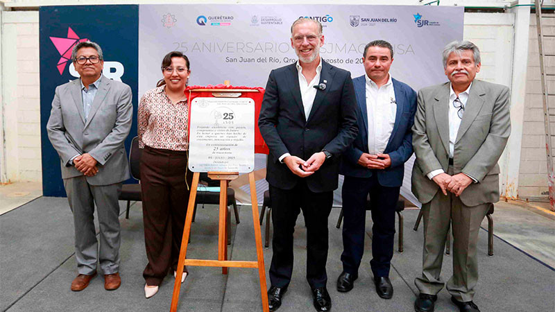 Celebra Marco Del Prete 25 años de la empresa SJMAQUINSA en San Juan del Río, Querétaro 