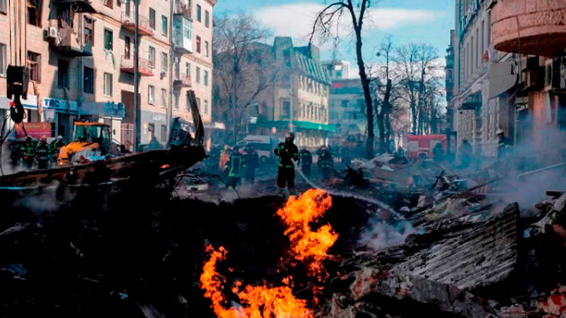 Ataque masivo ruso sobre Kiev deja al menos 15 muertos; hay 4 menores entre las víctimas