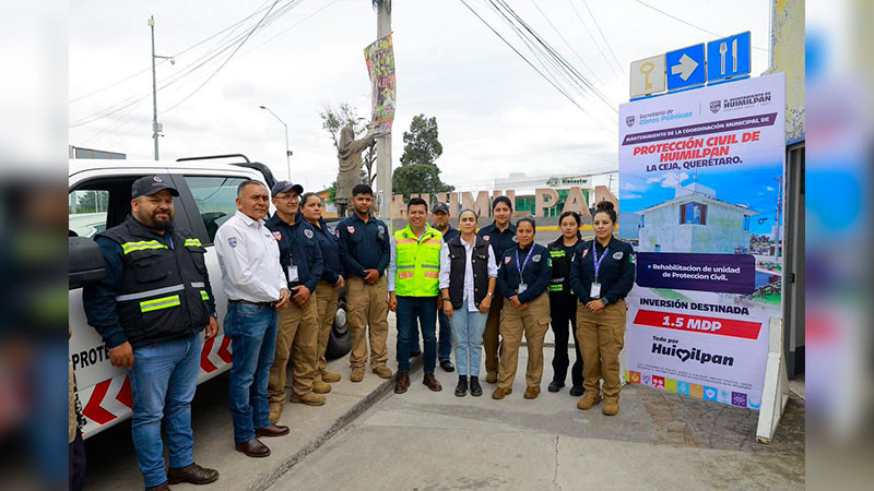 Rehabilitan instalaciones de Protección Civil en Huimilpan, Querétaro 