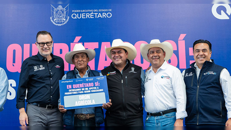 En Querétaro sí: Entregan 150 mil apoyos a productores para seguir cosechando
