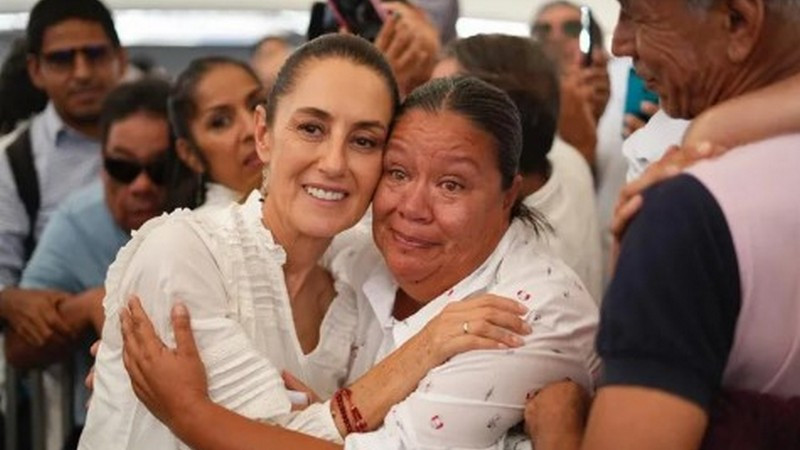 Claudia Sheinbaum rinde cuentas ante 15 mil personas en Aguascalientes