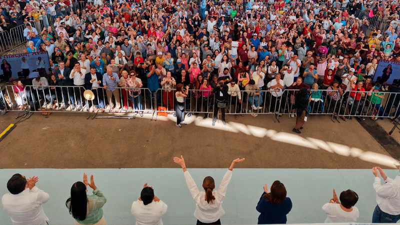 Gira de Sheinbaum reúne a 50 mil personas en primer día de 