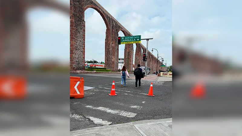 Inicia pilotaje vial para mejorar la seguridad y brindar espacios más seguros para la movilidad no motorizada, en Querétaro 
