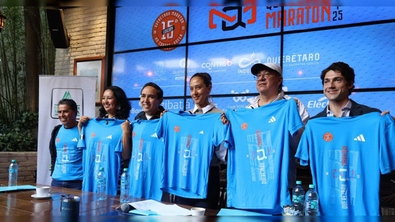 Presenta INDEREQ la playera del Querétaro Maratón 2025