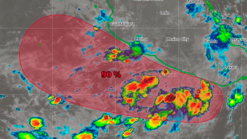 Advierten por formación de posible ciclón en el Pacífico mexicano
