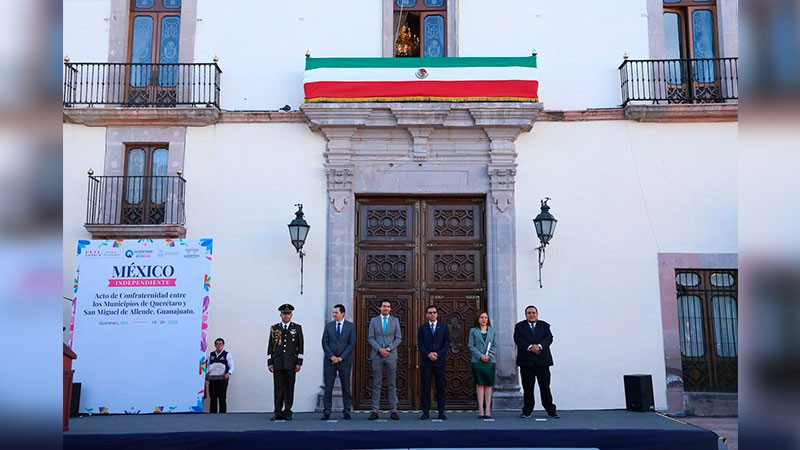 Recuerdan hermanamiento entre San Miguel de Allende y Querétaro 