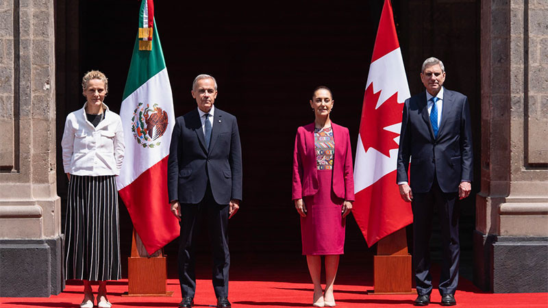 Llega a México el primer ministro de Canadá, Mark Carney