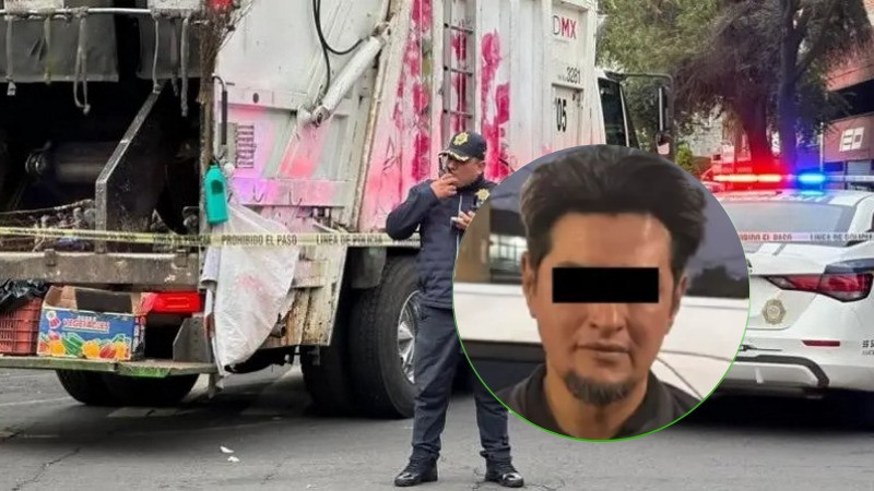 Mujer de 80 años muere atropellada por camión de basura en la CDMX; conductor dio marcha en reversa y no la vio