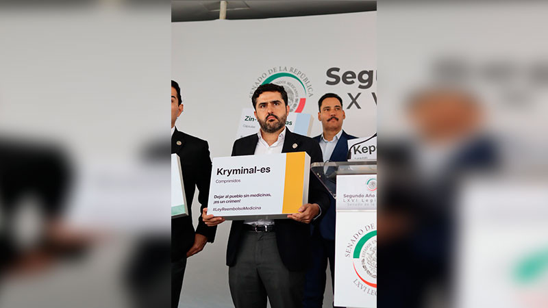  El senador Agustín Dorantes Lámbarri, propuso la Ley Reembolso, para lograr que las y los derechohabientes del IMSS y el ISSTE no tengan que sufrir más el desabasto de medicinas