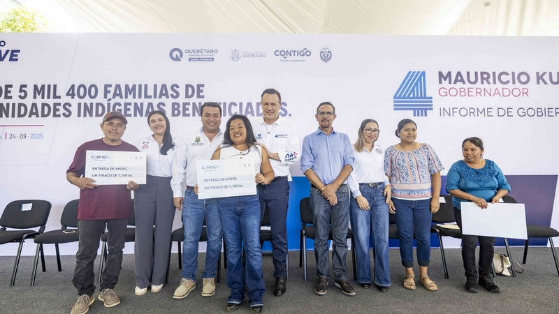 Entrega gobernador de Querétaro apoyos sociales a comunidades indígenas de Jalpan de Serra