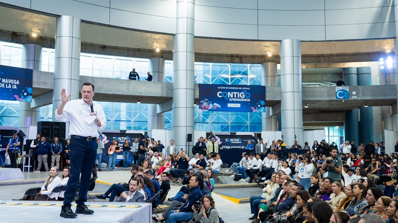 Inaugura Mauricio Kuri el evento Contigo Aprendemos 2025 en Querétaro