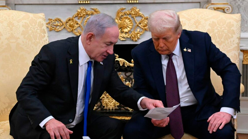 Netanyahu niega acuerdo para reconocimiento del Estado palestino, tras reunión con Trump