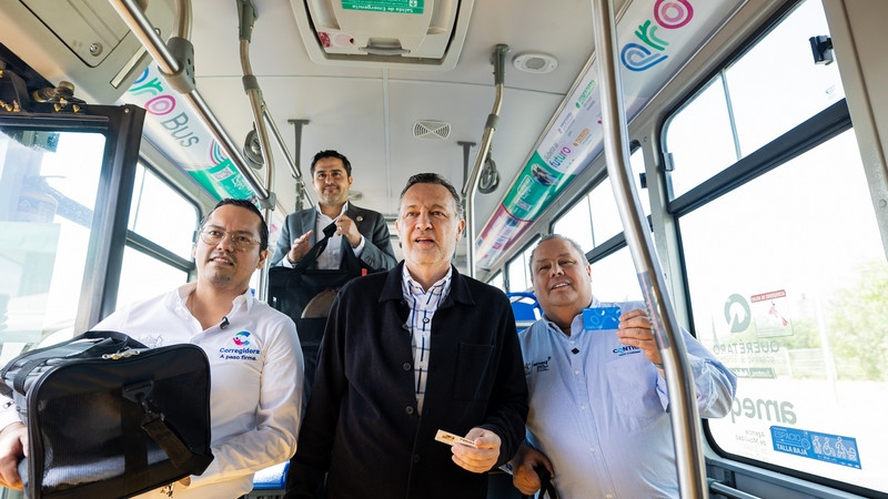 Anuncia Gobernador de Querétaro Sistema Qrobús Pet Friendly