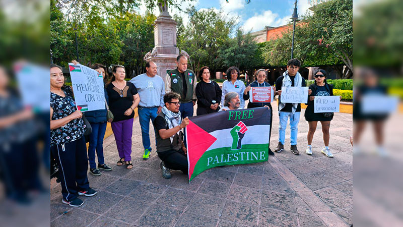 En Querétaro activistas piden a gobierno federal romper lazos con Israel 