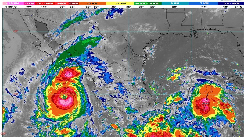 Suspende Baja California Sur clases por paso del huracán “Priscilla”