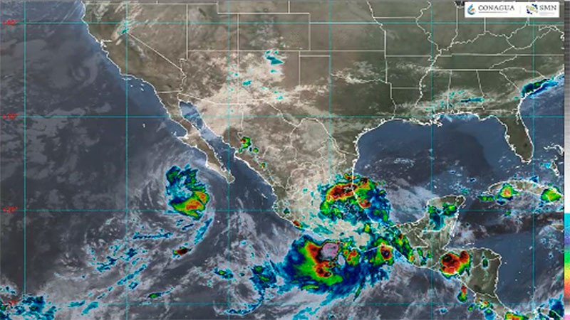 El efecto Fujiwhara no ocurrirá, debido a que no están cerca las tormentas tropicales “Jerry” y “Priscilla”