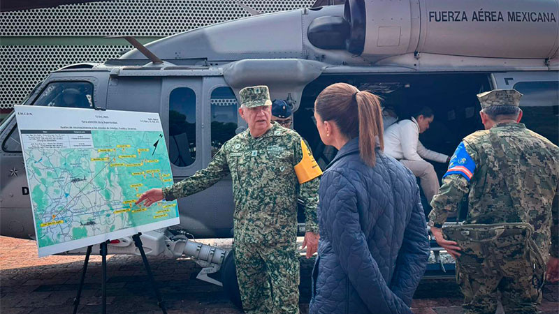 Visita Claudia Sheinbaum a los damnificados por las lluvias 