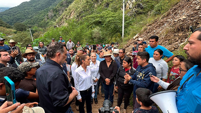 Afirma Claudia Sheinbaum en su visita a Querétaro que el Gobierno de México cuenta con el recurso para enfrentar las contingencias climatológicas