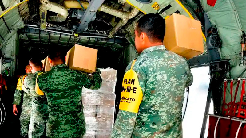 Fuerzas Armadas despliegan a más de 10 mil elementos para ayudar a damnificados en 5 estados