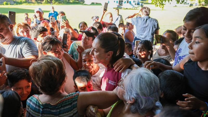 Claudia Sheinbaum refrenda compromiso de ayudar a las y los afectados por las lluvias desde Puebla