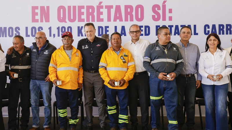 Reconoce Gobernador a camineros por cuidar las vidas de las y los queretanos