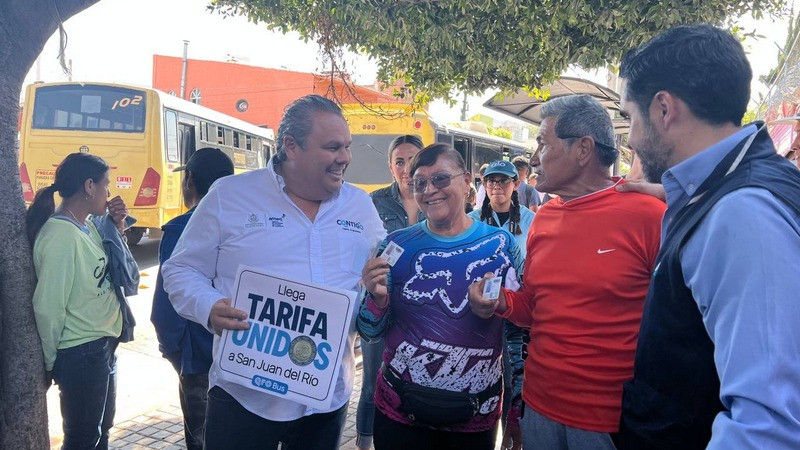Arranca Tarifa Unidos con más de 5 mil 700 usuarios en San Juan del Río, Querétaro