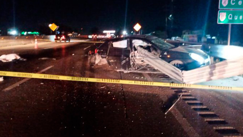 Fatal accidente en la autopista 57; a la altura de San Juan del Río, Querétaro