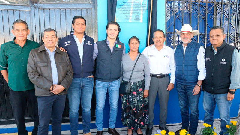 Inauguran la Casa Ejidal de Montenegro de la Delegación Santa Rosa Jáuregui en el municipio de Querétaro