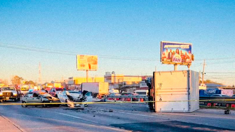 Fatal accidente en la autopista México-Querétaro, a la altura del El Marqués