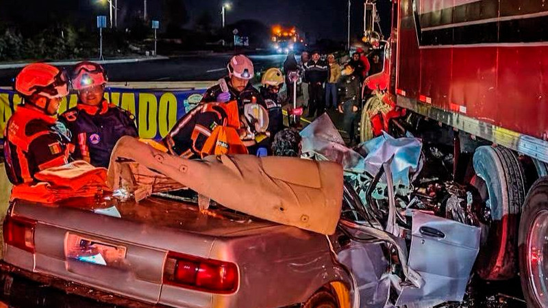 Fatal accidente en la carretera a Chichimequillas 