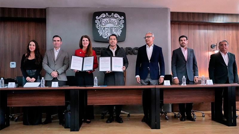 Firma el Ayuntamiento de Querétaro la carta de intención para la implementación del proyecto “Espacios Públicos desde la Primera Infancia”