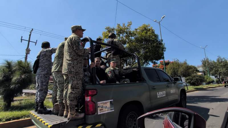 Omar García Harfuch recorre calles de Uruapan para supervisar seguridad