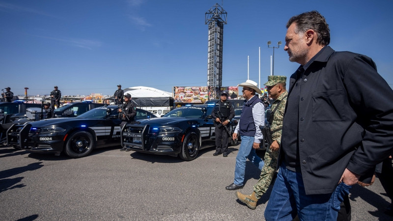 Realiza Mauricio Kuri Pase de Revista a corporaciones para seguridad de la Feria Internacional Ganadera Querétaro 2025