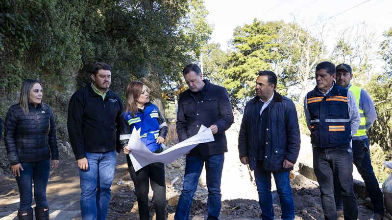Supervisa Mauricio Kuri trabajos de rehabilitación en San Joaquín, Querétaro