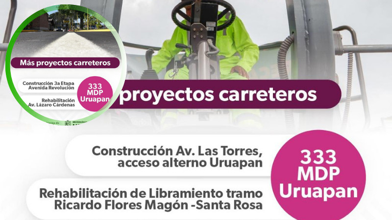 Con Plan Michoacán van 333 mdp para obras en Uruapan: Rogelio Zarazúa