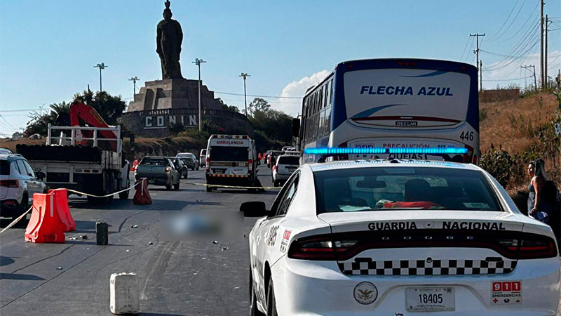 Fallece hombre luego de ser atropellado en la autopista federal 57 México-Querétaro 
