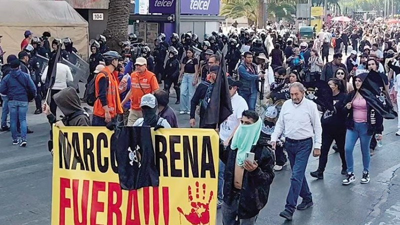 “Hay poquita gente porque nos metieron miedo”, aseguraron asistentes a marcha de generación Z