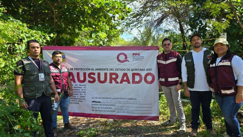 Clausuran tiraderos clandestinos en Laguna Chacmuchuch y zonas aledañas en Quintana Roo
