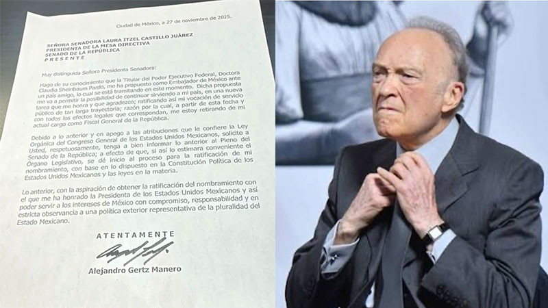 Alejandro Gertz deja la FGR para ser embajador 