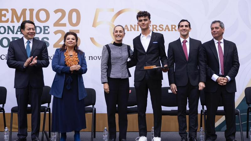 Claudia Sheinbaum entrega Premio Nacional de Deportes 2025