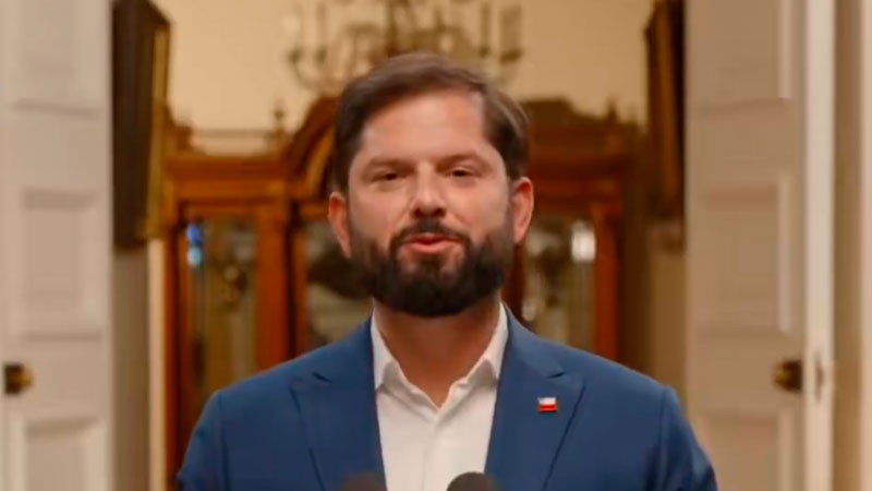 Boric da su último mensaje como presidente de Chile: 