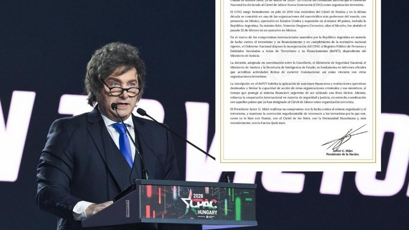Gobierno de Argentina declara a grupo criminal jalisciense como organización terrorista