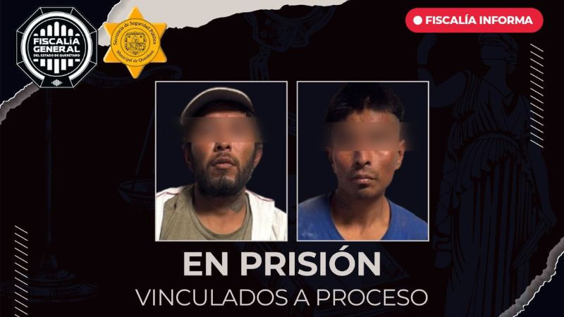 En prisión dos sujetos por intentar robar vehículo en Querétaro